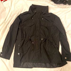 DKNY black parka